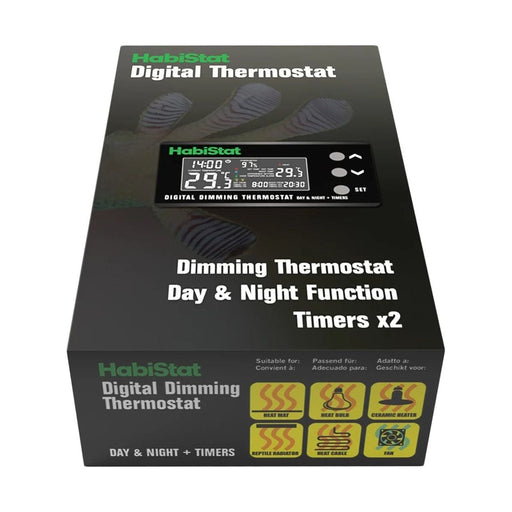 FOUDEBASSIN.COM HABISTAT DIGITAL DIMMING THERMOSTAT DAY/NIGHT TIMER 600 WATT 5027407009493 R3100215