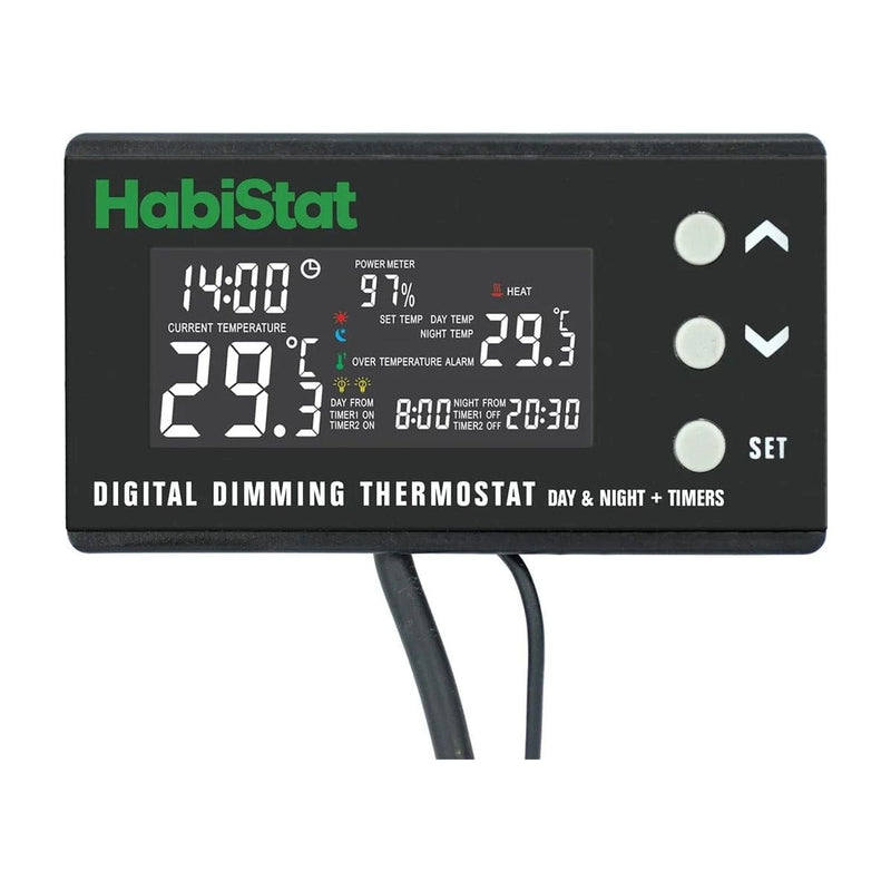 FOUDEBASSIN.COM HABISTAT DIGITAL DIMMING THERMOSTAT DAY/NIGHT TIMER 600 WATT 5027407009493 R3100215