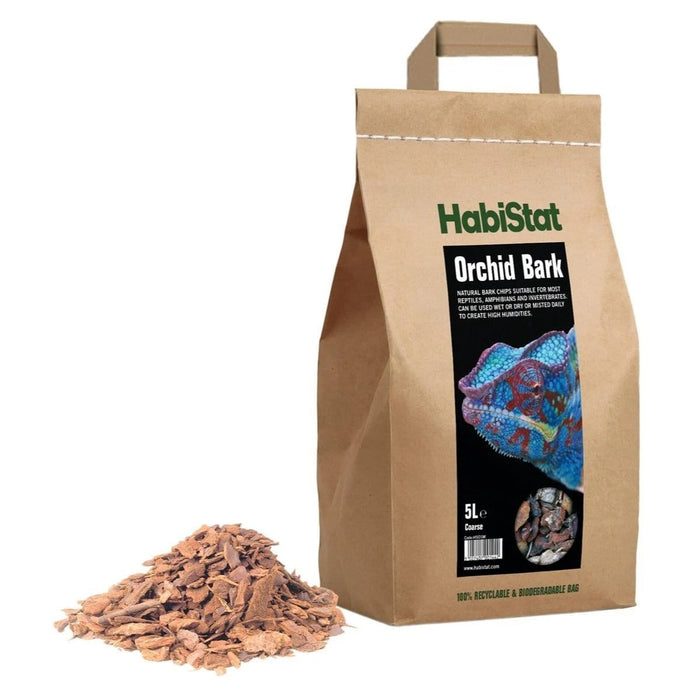 FOUDEBASSIN.COM Substrats pour reptiles HABISTAT ORCHID BARK SUBSTRATE COARSE 5 LITRES 5027407001442 R4100080