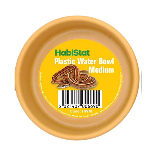 FOUDEBASSIN.COM HABISTAT ROUND PLASTIC WATER BOWL MEDIUM 9 X 9 X 3.5CM 5027407006690 R3100030