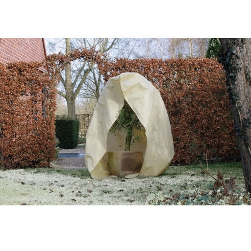 FOUDEBASSIN.COM Housse d'hivernage incl. cordelette de serrage / zip de fermeture - PP, beige, 70 g/m² - Ø150 cm x 2,00 m 8711338301302 6030130