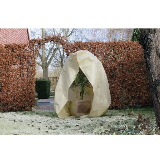 FOUDEBASSIN.COM Housse d'hivernage incl. cordelette de serrage / zip de fermeture - PP, beige, 70 g/m² - Ø200 cm x 2,50 m 8711338301333 6030133