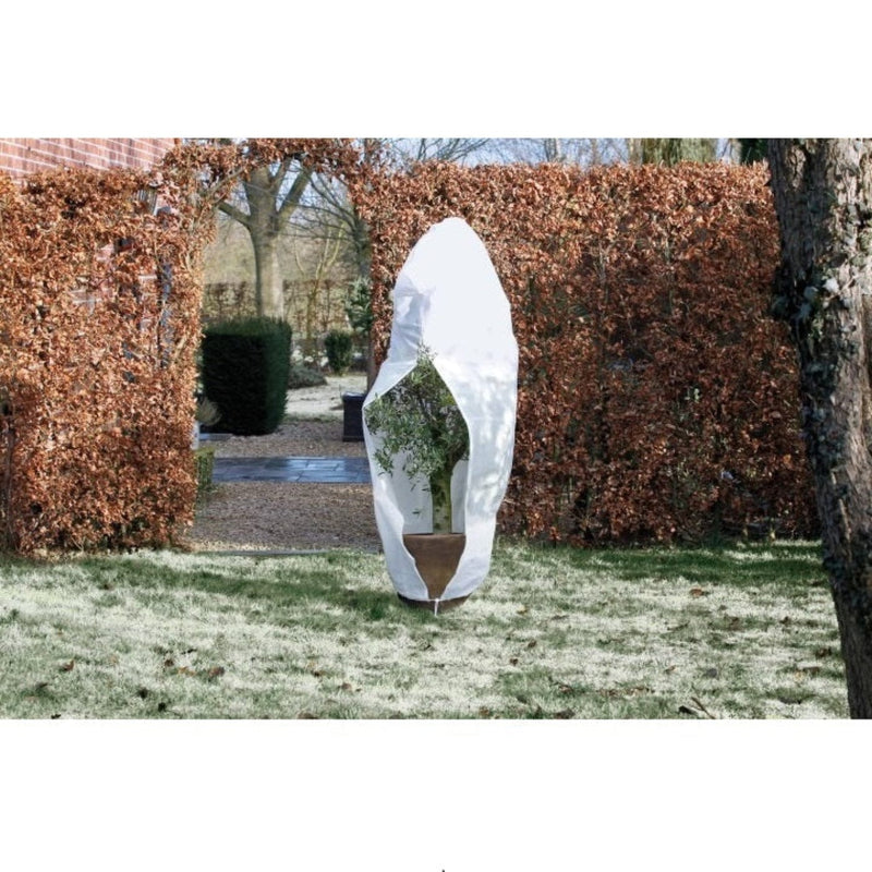 FOUDEBASSIN.COM Housse d'hivernage incl. cordelette de serrage / zip de fermeture - PP, blanc, 70 g/m² - Ø250 cm x 3,00 m 8711338301357 6030135