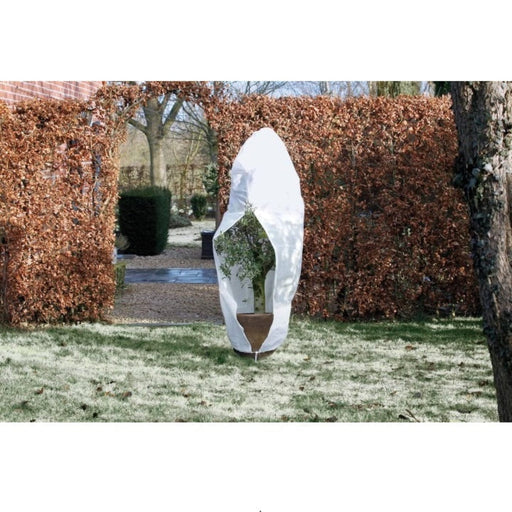 FOUDEBASSIN.COM Housse d'hivernage incl. cordelette de serrage / zip de fermeture - PP, blanc, 70 g/m² - Ø250 cm x 3,00 m 8711338301357 6030135