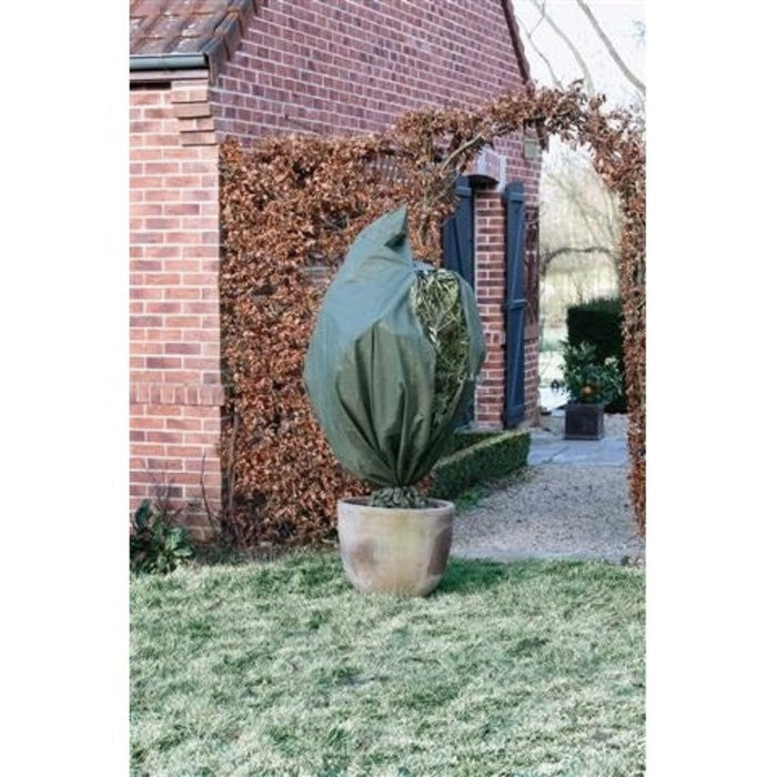 FOUDEBASSIN.COM Housse d'hivernage incl. cordelette de serrage / zip de fermeture - PP, vert, 70 g/m² - Ø150 cm x 2,00 m 8711338301319 6030131