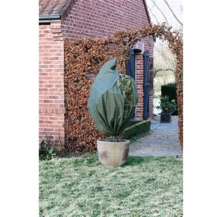FOUDEBASSIN.COM Housse d'hivernage incl. cordelette de serrage / zip de fermeture - PP, vert, 70 g/m² - Ø200 cm x 2,50 m 8711338301340 6030134