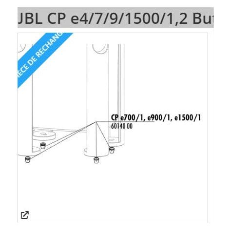 FOUDEBASSIN.COM JBL CP e4/7/9/1500/1,2 Butoir caoutchouc Pièces détachées pour JBL CRISTALPROFI e1502 greenline 4014162601407 6014000