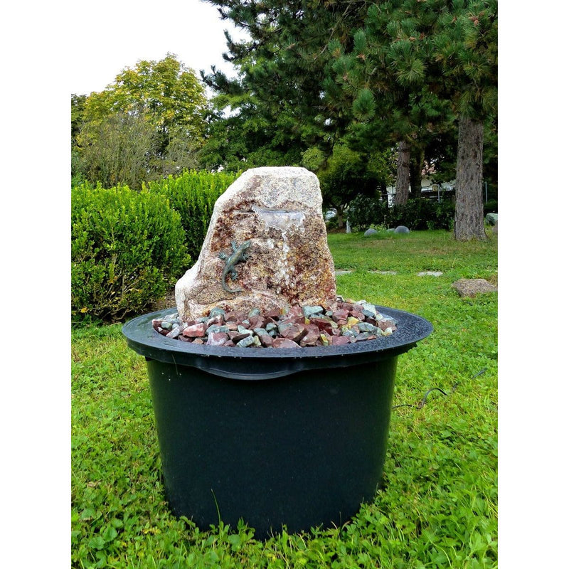 FOUDEBASSIN.COM Komplettset-Brunnen Wasserfallstein mit Eidechse 88105 8548912990 994347