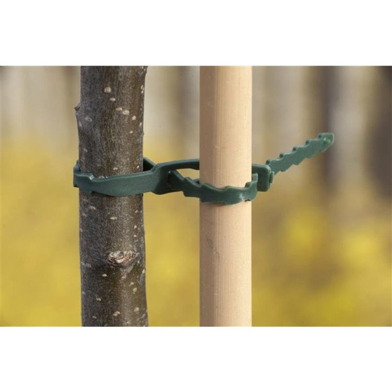 FOUDEBASSIN.COM Lien universel de tuteurage en PE vert - 23 cm - 30 x 8711338404331 6040433