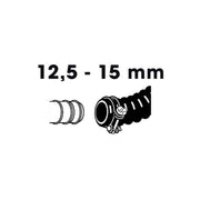 FOUDEBASSIN.COM Lot de colliers de serrage double fil galva - Ø12,5 / Ø15 mm - 2 x 8711465100960 1510096