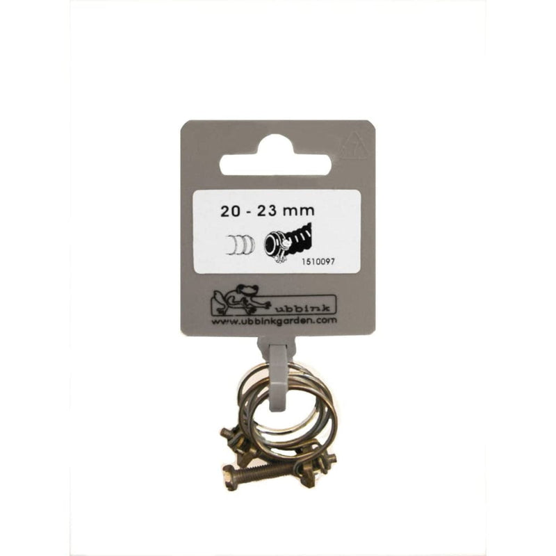 FOUDEBASSIN.COM Lot de colliers de serrage double fil galva - Ø20 / Ø23 mm - 2 x 8711465100977 1510097