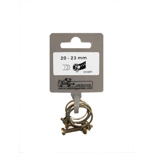 FOUDEBASSIN.COM Lot de colliers de serrage double fil galva - Ø20 / Ø23 mm - 2 x 8711465100977 1510097