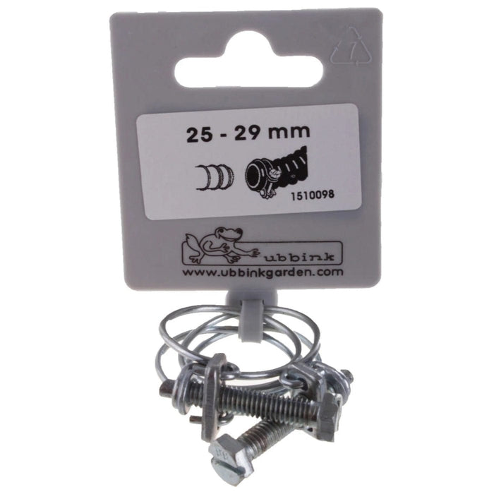 FOUDEBASSIN.COM Lot de colliers de serrage double fil galva - Ø25 / Ø29 mm - 2 x 8711465100984 1510098