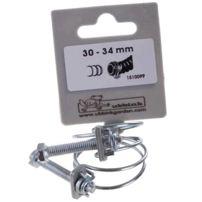 FOUDEBASSIN.COM Lot de colliers de serrage double fil galva - Ø30 / Ø34 mm - 2 x 8711465100991 1510099