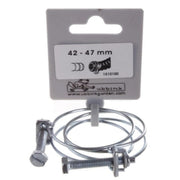 FOUDEBASSIN.COM Lot de colliers de serrage double fil galva - Ø42 / Ø47 mm - 2 x 8711465101004 1510100