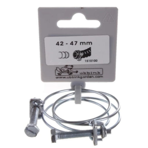 FOUDEBASSIN.COM Lot de colliers de serrage double fil galva - Ø42 / Ø47 mm - 2 x 8711465101004 1510100