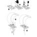 FOUDEBASSIN.COM MAMBA® Acrylic LED - cascade Piscine - Acryl 4mm, incl. accessoires de raccordement 1 ½" - LED ring 1x21 blanc froid, transfo AC 12V/DE-06-12W, Lumen 185, EEK A+, 2,5 Watt - H54 x 47,5 x 30 cm 8711465046374 7504637