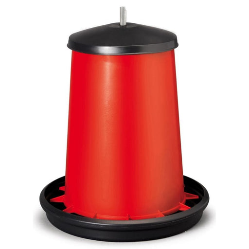 FOUDEBASSIN.COM Mangeoires & Abreuvoirs MANGEOIRE A TREMIE + COUVERCLE, 18KG/ 20 PLASTIQUE 5400351024598