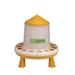 FOUDEBASSIN.COM Mangeoires & Abreuvoirs MANGEOIRE BIO SUR PIEDS VOLAILLES 8 KG 8435039013653