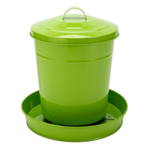 FOUDEBASSIN.COM Mangeoires & Abreuvoirs MANGEOIRE EN MÉTAL VERT LIME 4 KG 5400351241247