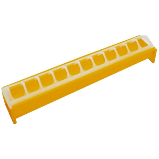 FOUDEBASSIN.COM Mangeoires & Abreuvoirs MANGEOIRE PLASTIQUE JAUNE 40 CM (0443A) 8010213004438