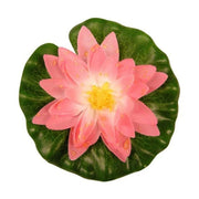 FOUDEBASSIN.COM Nénuphar de décoration avec gouttes de pluie - coloris rose - Ø14 cm 8711465894371 1389437