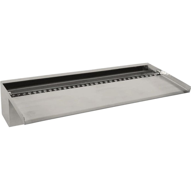 FOUDEBASSIN.COM Niagara® Wall 60 LED - lame d'eau - Inox 316L avec raccords filetés Ø25 mm/1" - LED strip 60 cm 1x35 blanc froid, transfo AC 12V/DE-06-12W, Lumen 240, EEK A+, 4 Watt - H10 x 60 x 20 cm 8711465121255 1312125