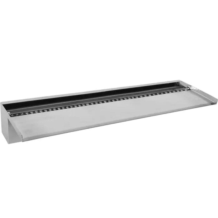 FOUDEBASSIN.COM Niagara® Wall 90 LED - lame d'eau - Inox 316L avec raccords filetés Ø25 mm/1" - LED strip 90 cm 1x62 blanc froid, transfo AC 12V/DE-06-12W, Lumen 420, EEK A+, 7 Watt - H10 x 90 x 20 cm 8711465121262 1312126