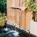FOUDEBASSIN.COM Niagara® Wall 90 LED - lame d'eau - Inox 316L avec raccords filetés Ø25 mm/1" - LED strip 90 cm 1x62 blanc froid, transfo AC 12V/DE-06-12W, Lumen 420, EEK A+, 7 Watt - H10 x 90 x 20 cm 8711465121262 1312126