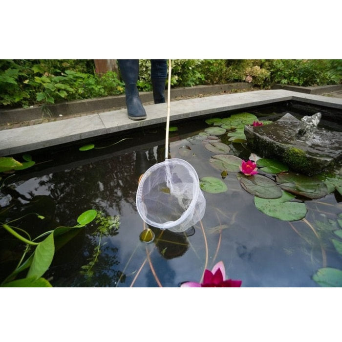 FOUDEBASSIN.COM PondNets - épuisette de bassin avec manche en bambou, grandes mailles blanches - L150 cm 8711465720519 1372051