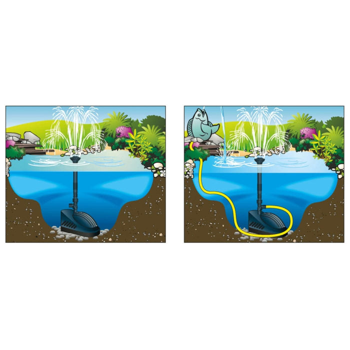 FOUDEBASSIN.COM PowerClear® 5000 - "3 en 1" : filtration immergée biomécanique avec clarificateur UVC et pompe fontaine intégrées - Qmax(l/h) 950, 30W, Hmax(m) 1,90, 1/2'', mousse filtrante 20 ppi, UVC PL-S 5W, classe de protection I, IP68, AC230V/50Hz, accessoires d'aju 8711465513203 1351320
