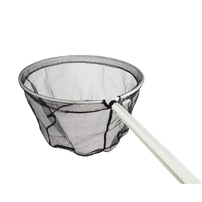 FOUDEBASSIN.COM PowerNets "Fish" - épuisette taille large forme ronde Ø40 cm, grande maille 3mm noir, manche téléscopique 80-140 cm 8711465721554 1372155