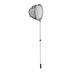 FOUDEBASSIN.COM PowerNets "Fish" - épuisette taille large forme ronde Ø40 cm, grande maille 3mm noir, manche téléscopique 80-140 cm 8711465721554 1372155