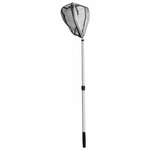 FOUDEBASSIN.COM PowerNets "Pond" - épuisette taille large de forme triangulaire 37x35cm, grande maille 3mm noir, manche téléscopique 80-140 cm 8711465721530 1372153