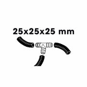 FOUDEBASSIN.COM Raccord de tuyaux, dérivation pièce en T, 3 x - Ø25 (1") x Ø25 (1") x Ø25 (1") mm 8711465100632 1510063