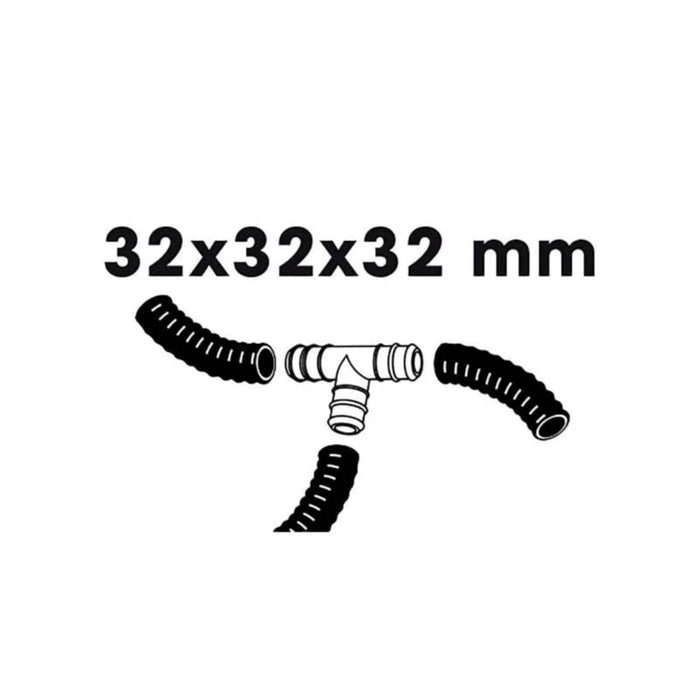 FOUDEBASSIN.COM Raccord de tuyaux, dérivation pièce en T, 3 x - Ø32 (1¼") x Ø32 (1¼") x Ø32 (1¼") mm 8711465100649 1510064