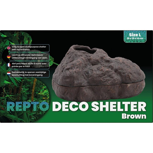 FOUDEBASSIN.COM REPTO DECO SHELTER BROWN L 8715897346408 R5100310