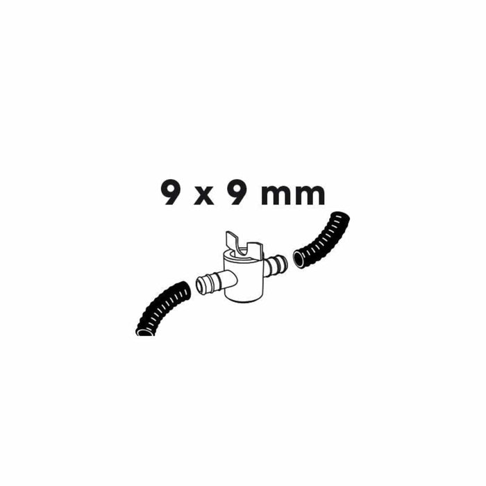 FOUDEBASSIN.COM Robinet à à about porte-caoutchouc, 2 x Ø mm - Ø9 x Ø9 mm 8711465100748 1510074