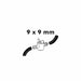 FOUDEBASSIN.COM Robinet à à about porte-caoutchouc, 2 x Ø mm - Ø9 x Ø9 mm 8711465100748 1510074