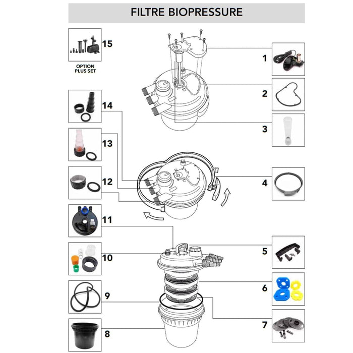FOUDEBASSIN.COM Set Mousses filtrantes pour BioPressure® II 10000/18000 8711465587471 1358747