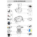 FOUDEBASSIN.COM Set Mousses filtrantes pour BioPressure® II 10000/18000 8711465587471 1358747
