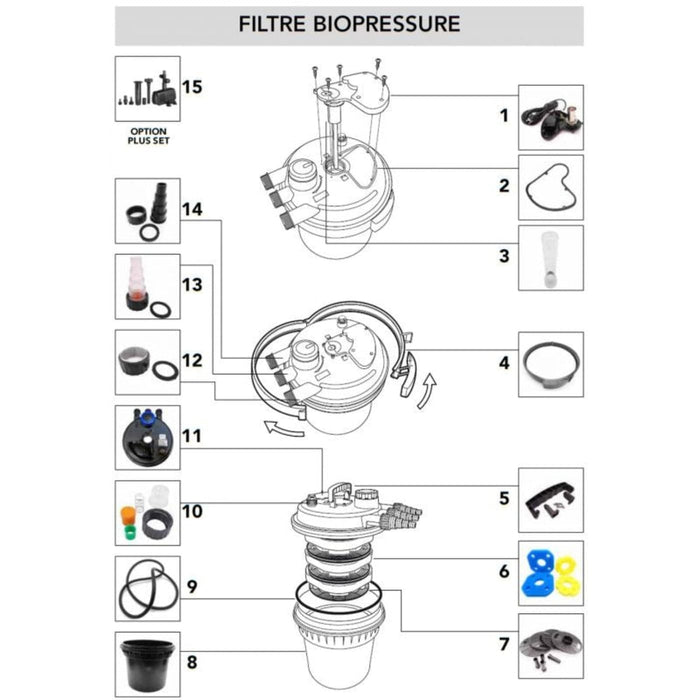 FOUDEBASSIN.COM Set Mousses filtrantes pour BioPressure® II 3000/6000 8711465587532 1358753