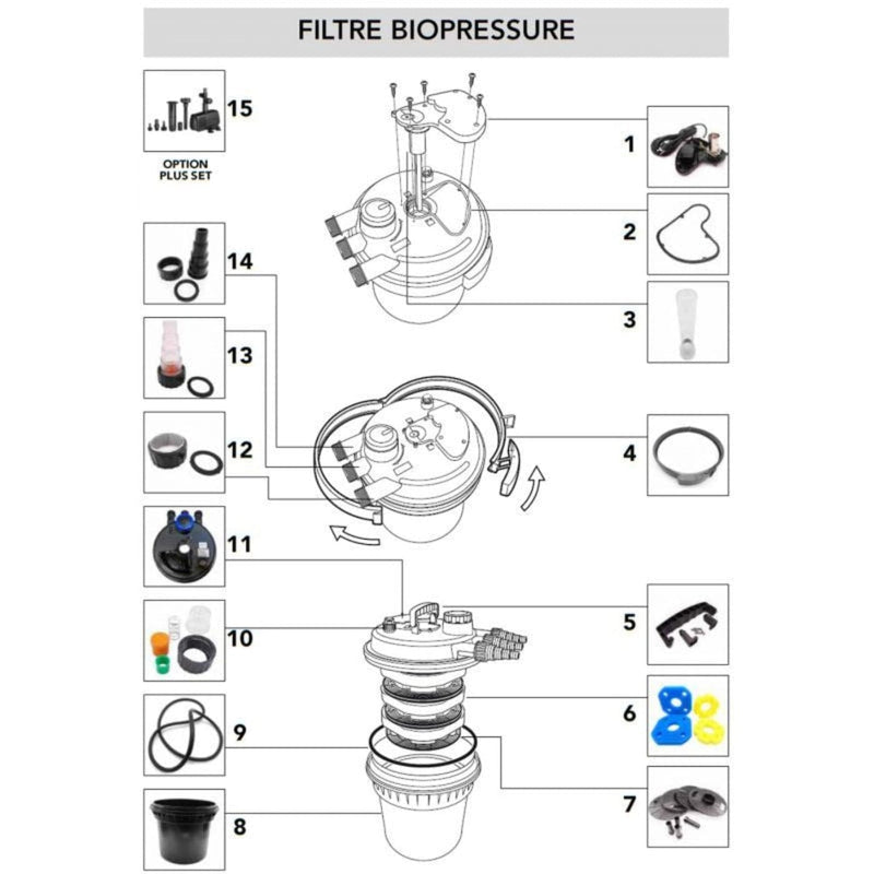 FOUDEBASSIN.COM Set Mousses filtrantes pour BioPressure® II 36000 8711465588690 1358869