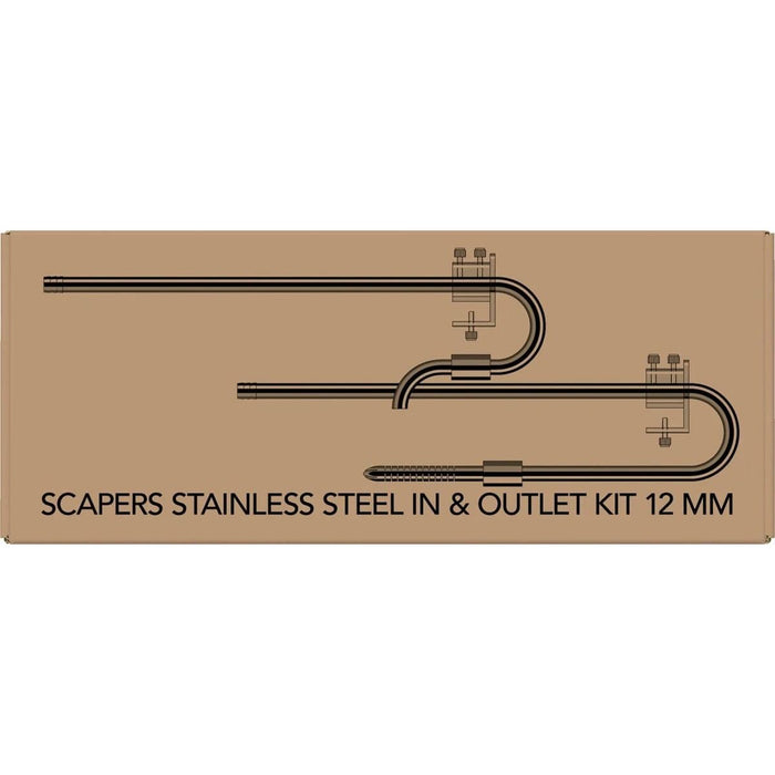FOUDEBASSIN.COM SF SCAPERS STAINLESS STEEL IN&OUTLET KIT 12 MM 	8715897342059 A4060300