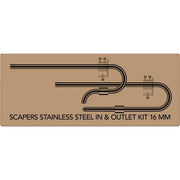FOUDEBASSIN.COM SF SCAPERS STAINLESS STEEL IN&OUTLET KIT 16 MM 8715897342066 A4060305