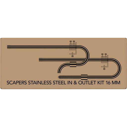 FOUDEBASSIN.COM SF SCAPERS STAINLESS STEEL IN&OUTLET KIT 16 MM 8715897342066 A4060305