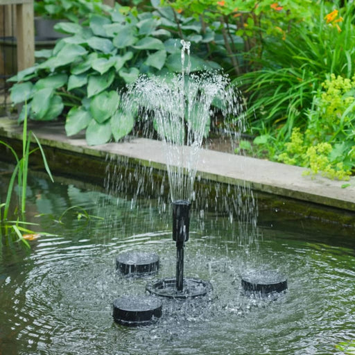 FOUDEBASSIN.COM SkimMax® - "2 en 1" : skimmer/écumeur flottant de surface 30 m²/collecteur 1,2l (nettoyage) & pompe fontaine de bassin - Qmax(l/h) 2500, 45W, Hmax(m) 2,70, IPX8, AC230V/50Hz, accessoires d'ajutage (volcans 2x et cloche d'eau) 8711465519007 1351900