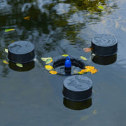 FOUDEBASSIN.COM SkimMax® - "2 en 1" : skimmer/écumeur flottant de surface 30 m²/collecteur 1,2l (nettoyage) & pompe fontaine de bassin - Qmax(l/h) 2500, 45W, Hmax(m) 2,70, IPX8, AC230V/50Hz, accessoires d'ajutage (volcans 2x et cloche d'eau) 8711465519007 1351900