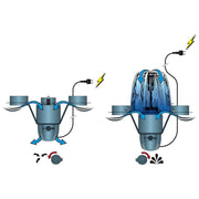 FOUDEBASSIN.COM SkimMax® - "2 en 1" : skimmer/écumeur flottant de surface 30 m²/collecteur 1,2l (nettoyage) & pompe fontaine de bassin - Qmax(l/h) 2500, 45W, Hmax(m) 2,70, IPX8, AC230V/50Hz, accessoires d'ajutage (volcans 2x et cloche d'eau) 8711465519007 1351900