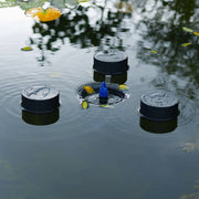 FOUDEBASSIN.COM SkimMax® - "2 en 1" : skimmer/écumeur flottant de surface 30 m²/collecteur 1,2l (nettoyage) & pompe fontaine de bassin - Qmax(l/h) 2500, 45W, Hmax(m) 2,70, IPX8, AC230V/50Hz, accessoires d'ajutage (volcans 2x et cloche d'eau) 8711465519007 1351900